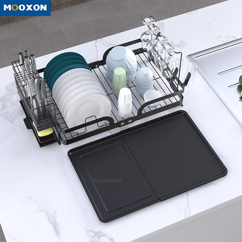 Hot Sale Folding Metal Home Kitchen Storage Holder Dish Bowl Rack