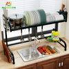 Dish Drainer Rack Holder Black Stainless Steel Kitchen Sink Rack 