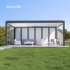 PergoTok Modern Custom Sunroom Louvered Roof Motorized Pergola