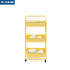 Home Kitchen Organizer Mesh Rolling Tool Food Cart Hand Trolley Shelf