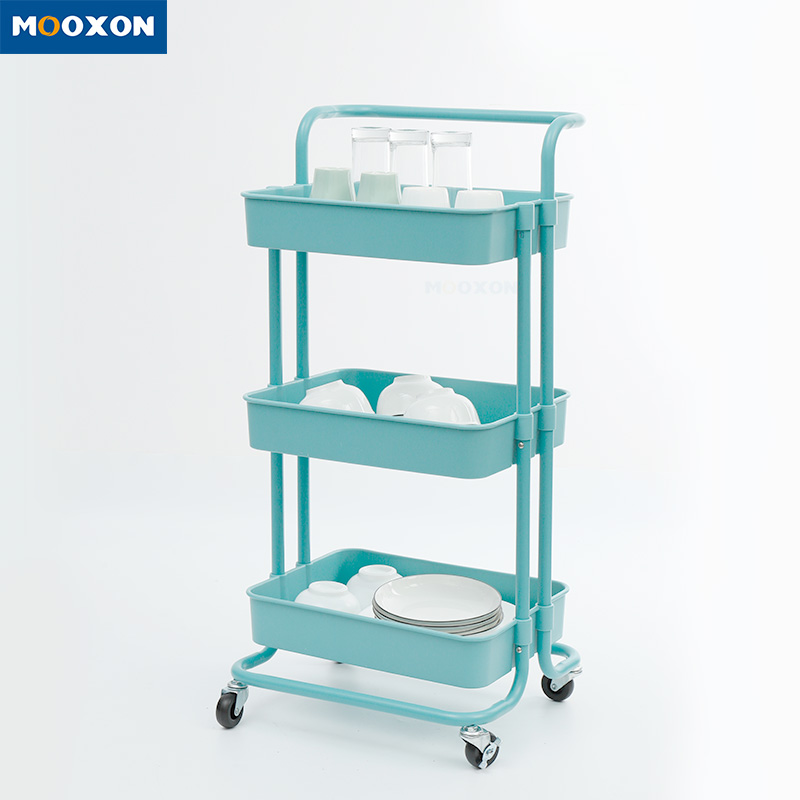 3 Tier Rolling Home Space Saver Organizer Kitchen Storage Trolley Hand Cart