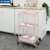 3-tier Home Kitchen Rack Organizer Furniture Mesh Storage Trolley 