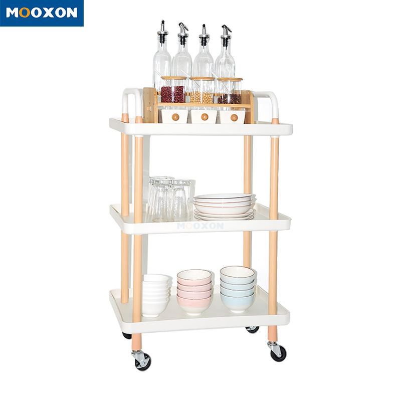 Home Storage Rolling Trolley Rack Design Kitchen Storage Shelf With Handles