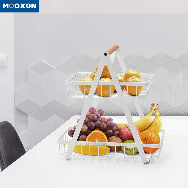 Multifunction Detachable Fruit Holder Bowl Bread Basket for Kitchen Storage Food Rack