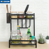 Adjustable Multipurpose Stainless Steel Standing Shelf Spice Rack Set 