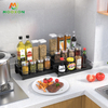 Three-Layer Stepped Metal Standing Jar Container Shelf Storage Holder Kitchen Spice Rack 