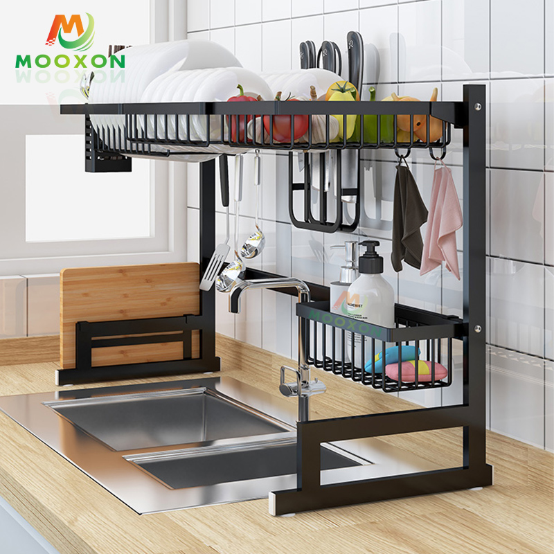 Space Save 95cm Large Over Sink Dish Racks Drying Storage Holder