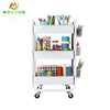 Nordic Design Convenient Omnidirectional Storage Holder Movable Rack Trolley Cart 