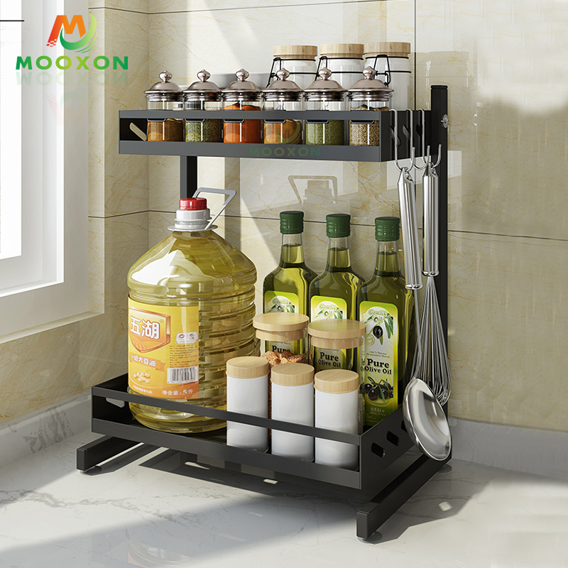 Stainless Steel Storage Holder Jar Bottle Kitchen Spice Rack