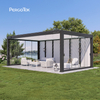 PergoTok Modern Custom Sunroom Louvered Roof Motorized Pergola
