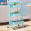 High-Quality Three-layer Indoor Home Kitchen Multifunction Storage Trolley Cart