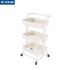 Home Kitchen Organizer Mesh Rolling Tool Food Cart Hand Trolley Shelf