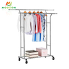 Metal Adjustable Display Case Clothes Display Shelf Hanging Clothes Rack 