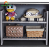 Extendable 2 Tier Plastic Organizer Kitchen Storage Shelf Under Sink Rack