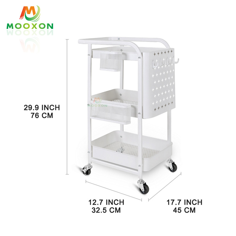 Utility Bedroom Storage Organizer Shelf Kitchen Storage Trolley 
