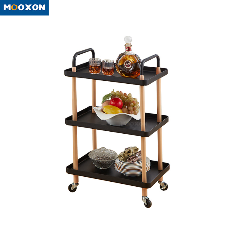 Home Storage Rolling Trolley Rack Design Kitchen Storage Shelf With Handles
