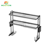 Wholesale Kitchen Multi-function Over The Sink Black Adjustable Metal Dish Rack 