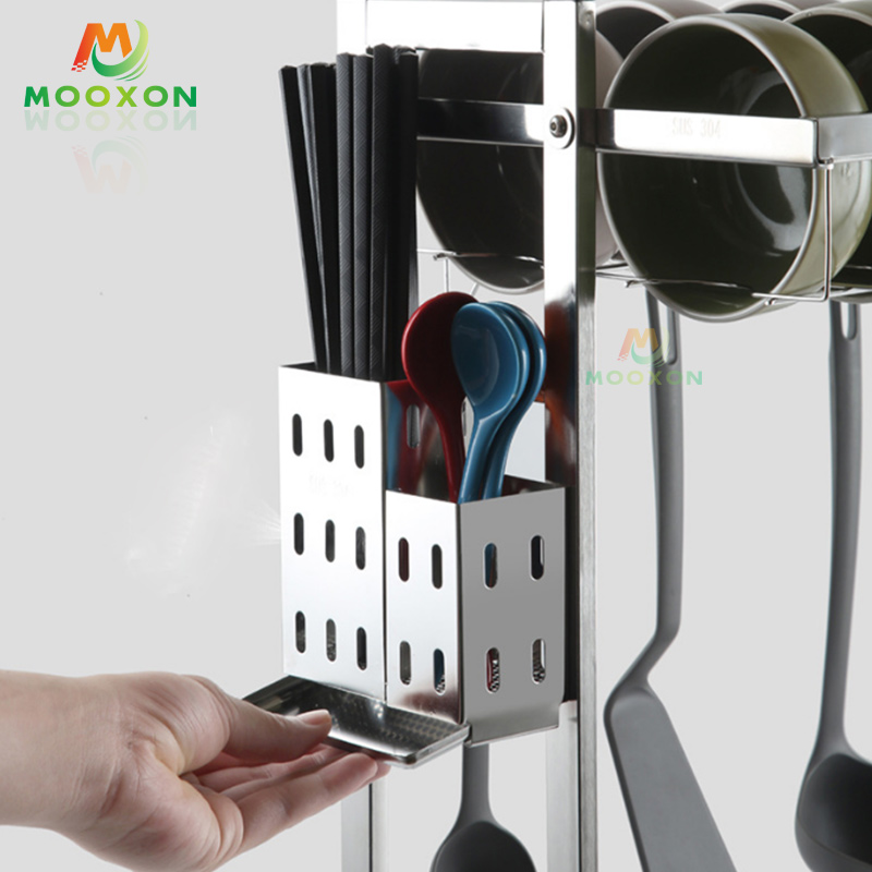 Stainless Steel Kitchen Storage Rack Adjustable Dish Drying Drainer Stand Chopping Board Holder 