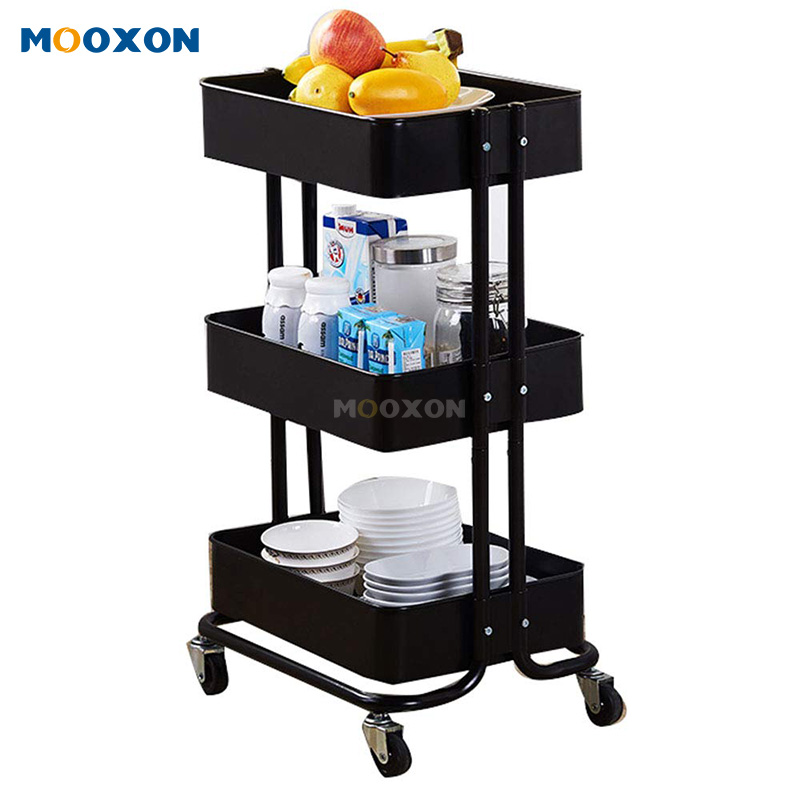 Home Families Storage Holder Rolling Tool Trolley Cart Hand Shelf