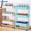  Three-layer Kitchen Tool Multifunction Storage Holder Food Trolley Cart