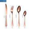 24-piece Stainless Steel Flatware Sets Matte Gold Spoon Fork Knife Cutlery Set