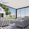 PergoTok Modern Custom Sunroom Louvered Roof Motorized Pergola