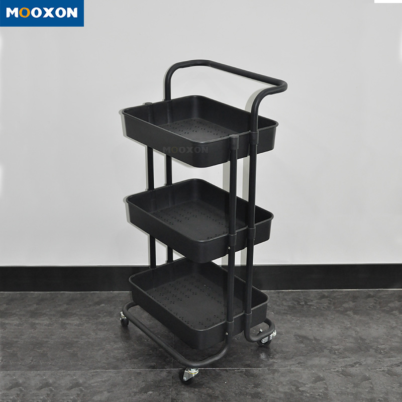 Space Save Home Furniture Kitchen Island Cart Storage Rack Storage Rolling Trolley Cart 