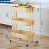 3 Tier Multi-Function Kitchen Rolling Organizer Hotel Service Storage Rack Trolley Cart