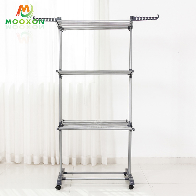 Hot Sale 3 Tiered Foldable Multipurpose Hanging Cloth Rack Drying Clothes Rack 