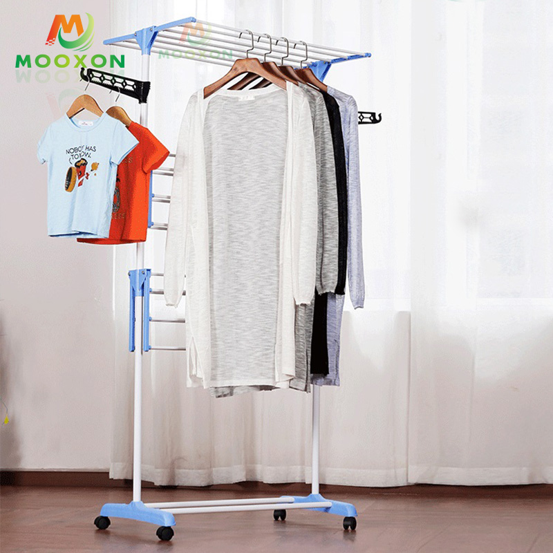 Good Quality Household Multi-purpose Bedroom Foldable Clothes Rack Storage Shelf 