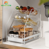 Home Organizer Storage Basket Drawer Stretch Cabinet Expandable Under The Sink Rack 