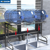 95cm Stainless Steel Over Sink Dish Rack Drainer Plate Drying Kitchen Utensil Holder 