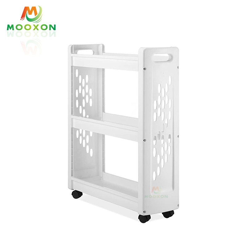 Space Save Home Bathroom Metal Storage Rack Laundry Supplies Storage Cart