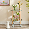 Rolling Storage Trolley Bathroom Kitchen Living Room Storage Trolley Cart