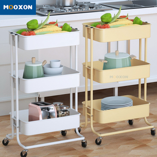  Three-layer Kitchen Tool Multifunction Storage Holder Food Trolley Cart