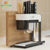Multi-Purpose Stainless Steel Organizer Utensil Drying Rack Kitchen Knife Block 